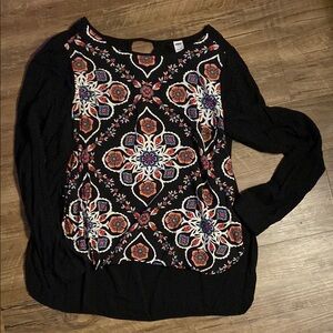 Old Navy Mandela floral blouse medium